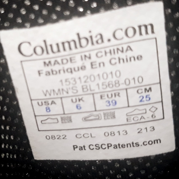 Columbia Minx Slip On Boots / Size 8 Insulated Black Winter Boots - Picture 5 of 12